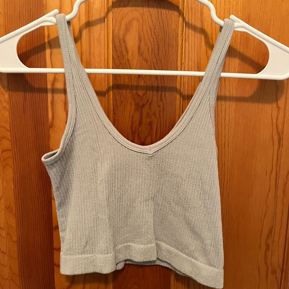 Out from under crop top